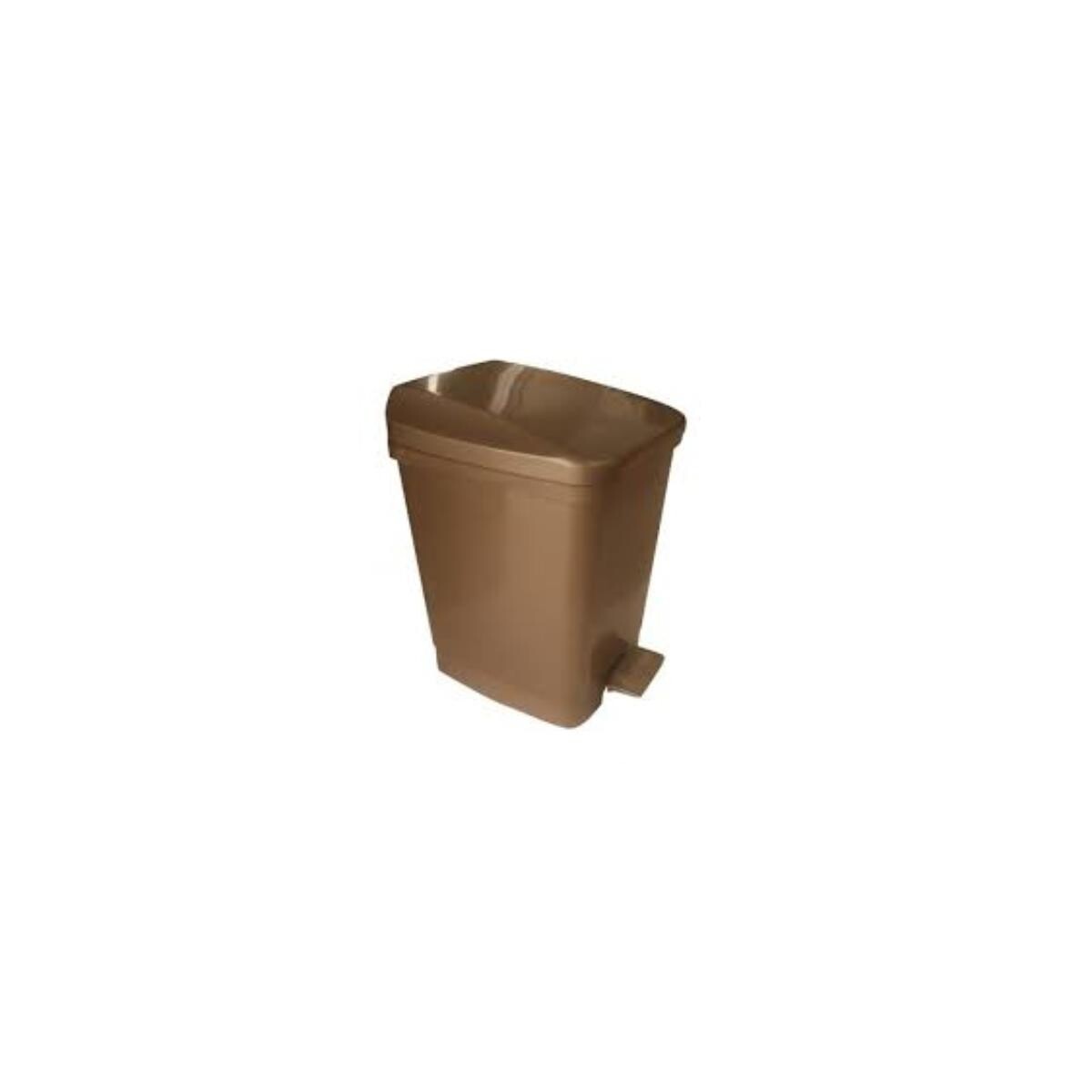 Lixeira com Pedal Metasul 9 Litros Plástico Bronze para Ambientes