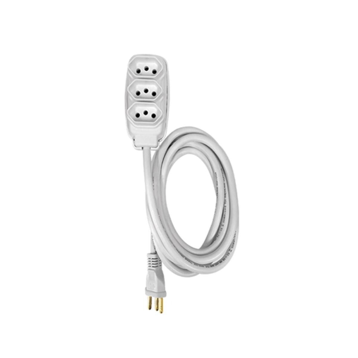 Extensão Elétrica Cabo Pp Ilumi 3,0m 20a 250v Branca