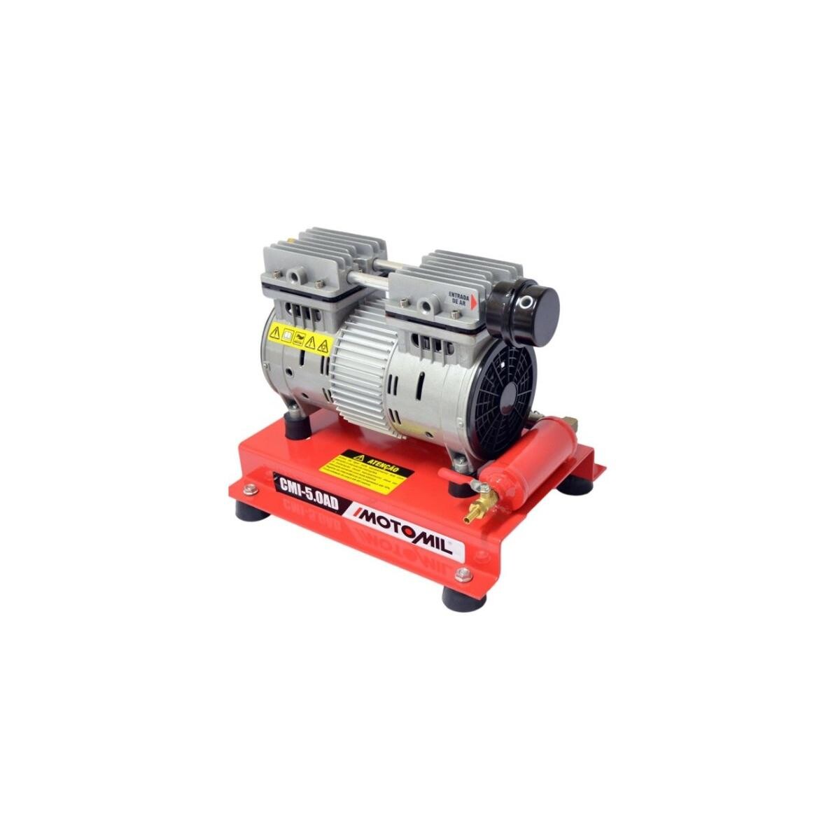 Compressor Isento de óleo Motomil Cmi-5,0ad 1000w Alcance 60 Metros