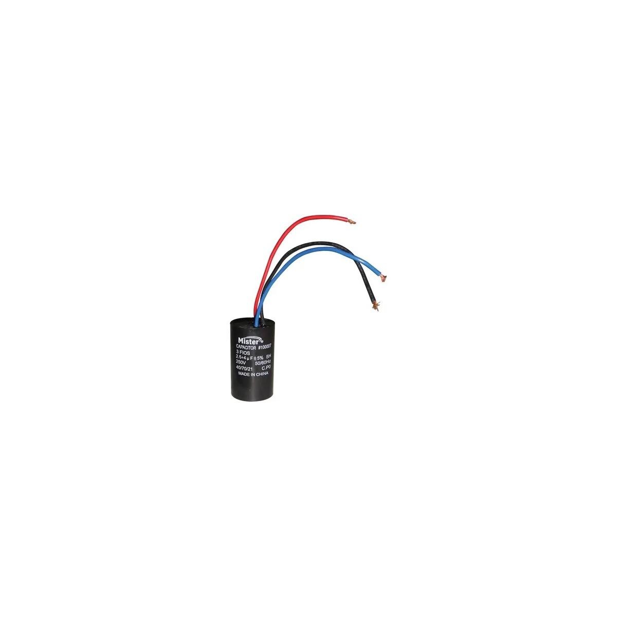 Capacitor 3 Fios 220v para Ventilador de Teto