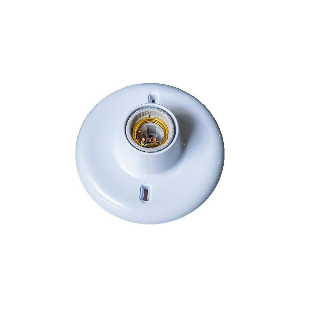 Plafon Bocal Porcelana Idp Branco para Lâmpadas E27