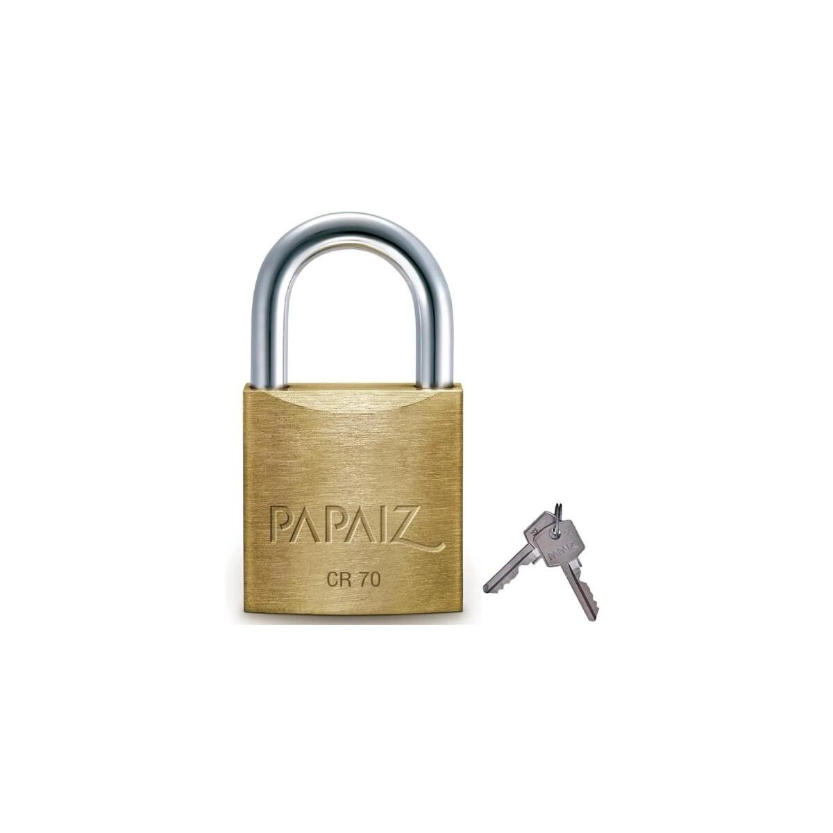 Cadeado de Segurança Papaiz 70mm Ref. 011112 Latão Maciço