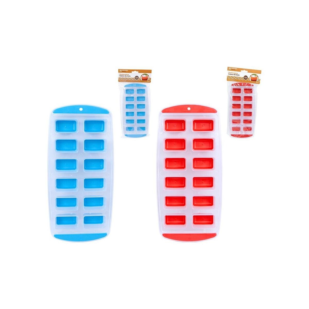 Forma de Gelo Quadrada 25cm Plástico Resistente Cozinha