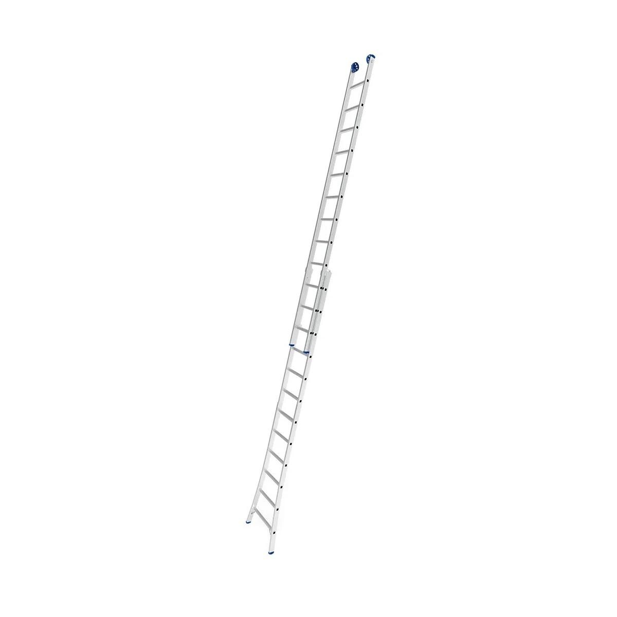 Escada de Alumínio Extensível 2x12 Degraus Mor Construção Segura