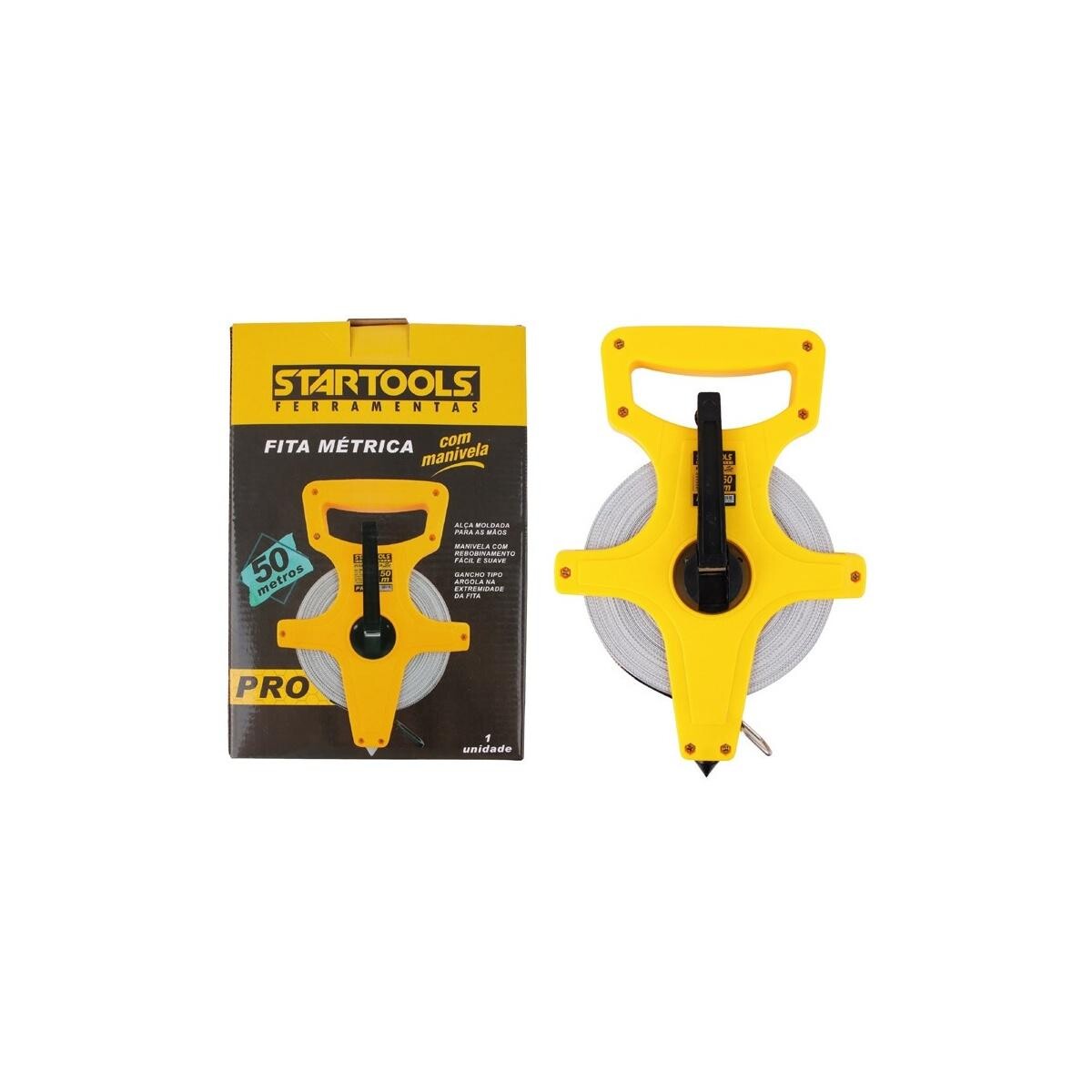 Fita Métrica Startools 50 Metros - Precisão e Durabilidade Abnt
