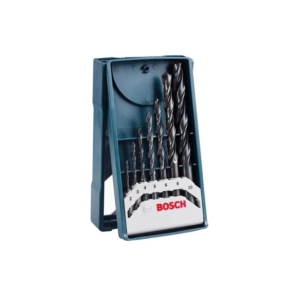 Jogo de Brocas para Metal Bosch Mini X-line 7 Peças Hss