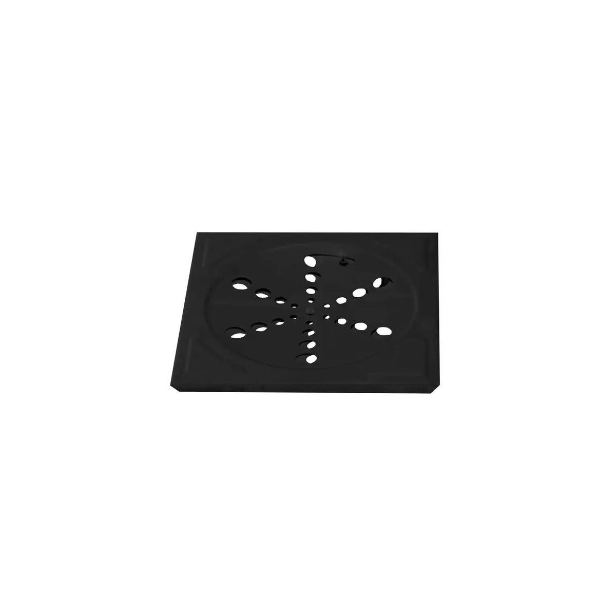 Grelha Inox Quadrada 15x15 Automática Square Preto Fosco - Rainha