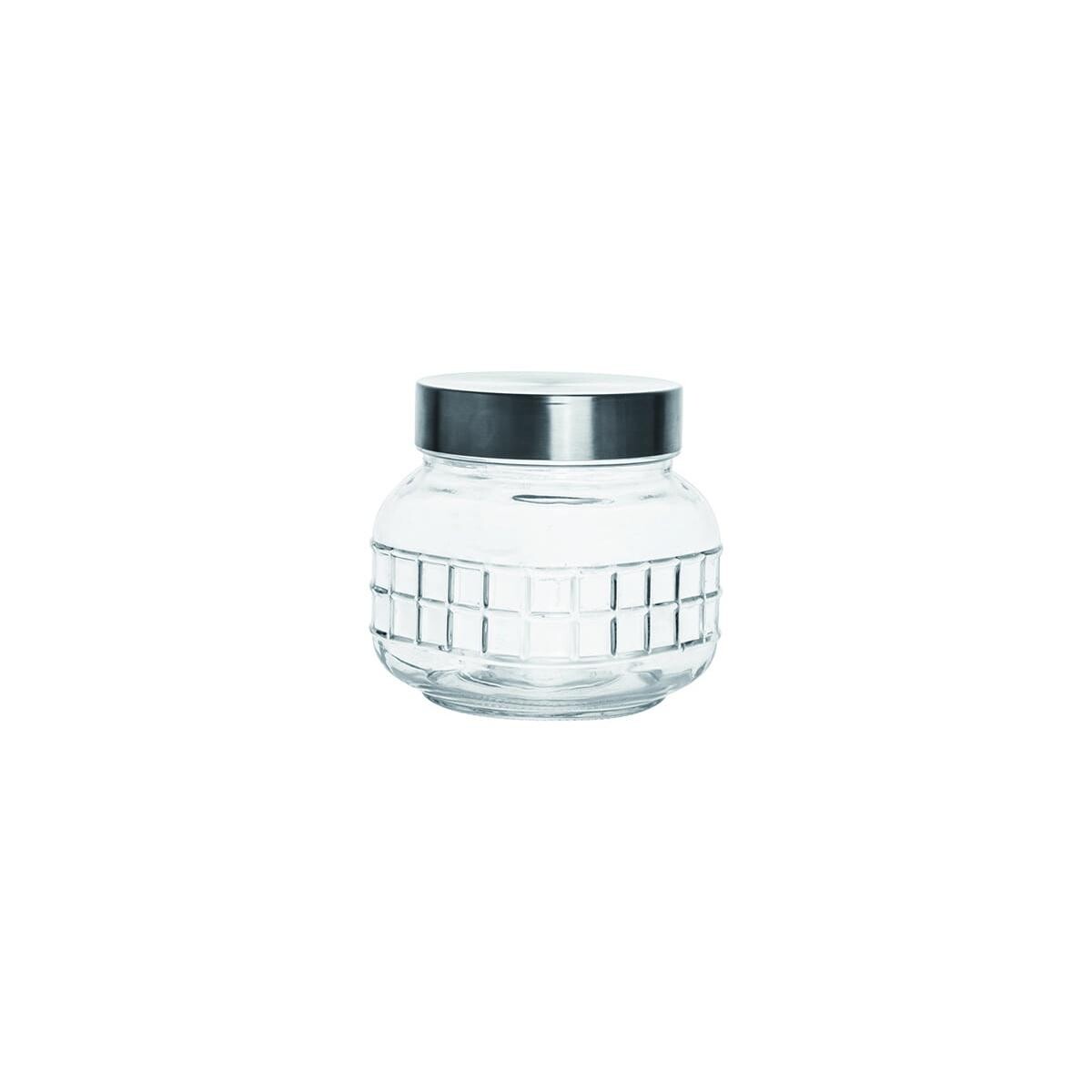 Pote de Vidro Quadrado Quadri 800ml Hermético Transparente