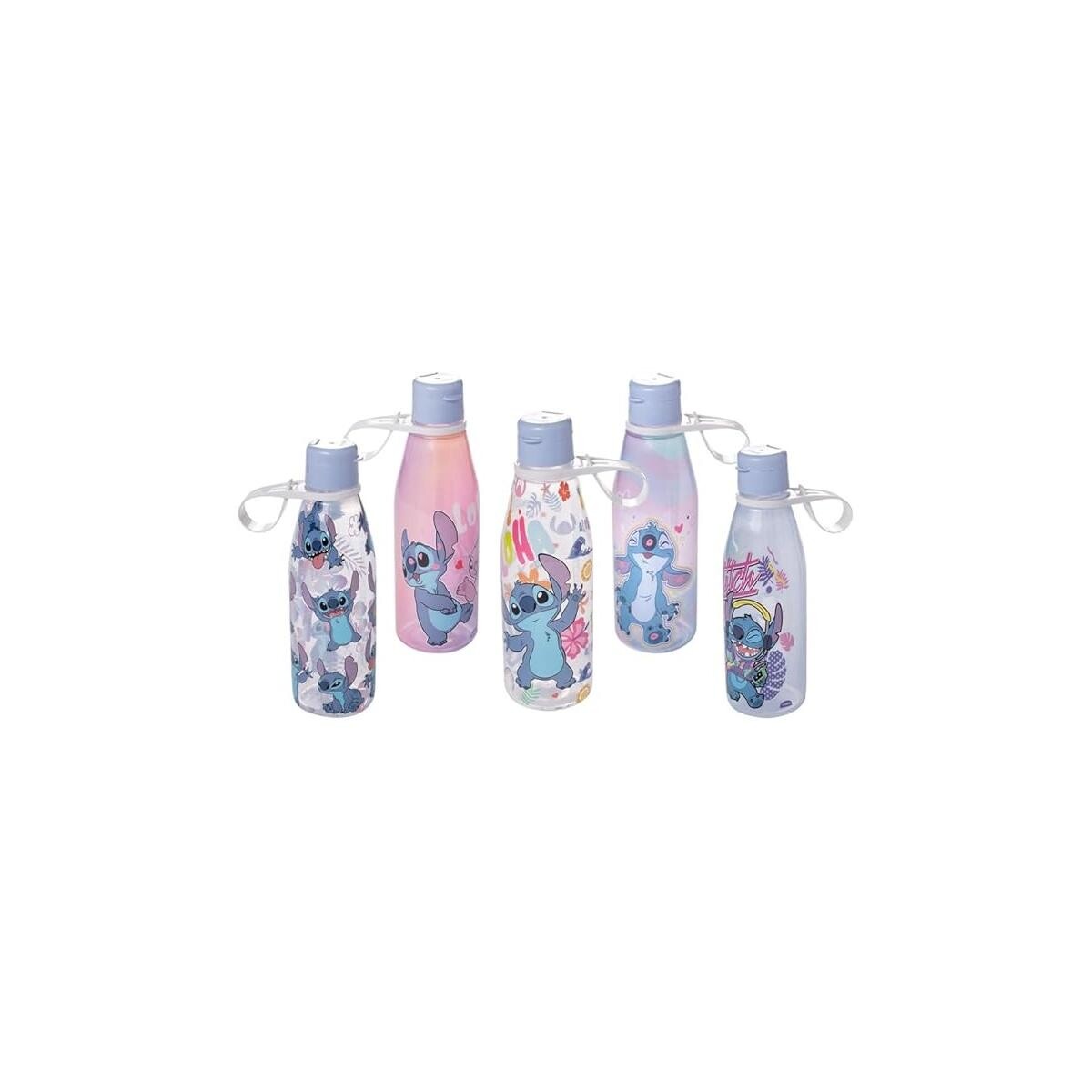 Garrafa Abre Fácil Decorada Stitch 530 Ml - Durabilidade e Praticidade