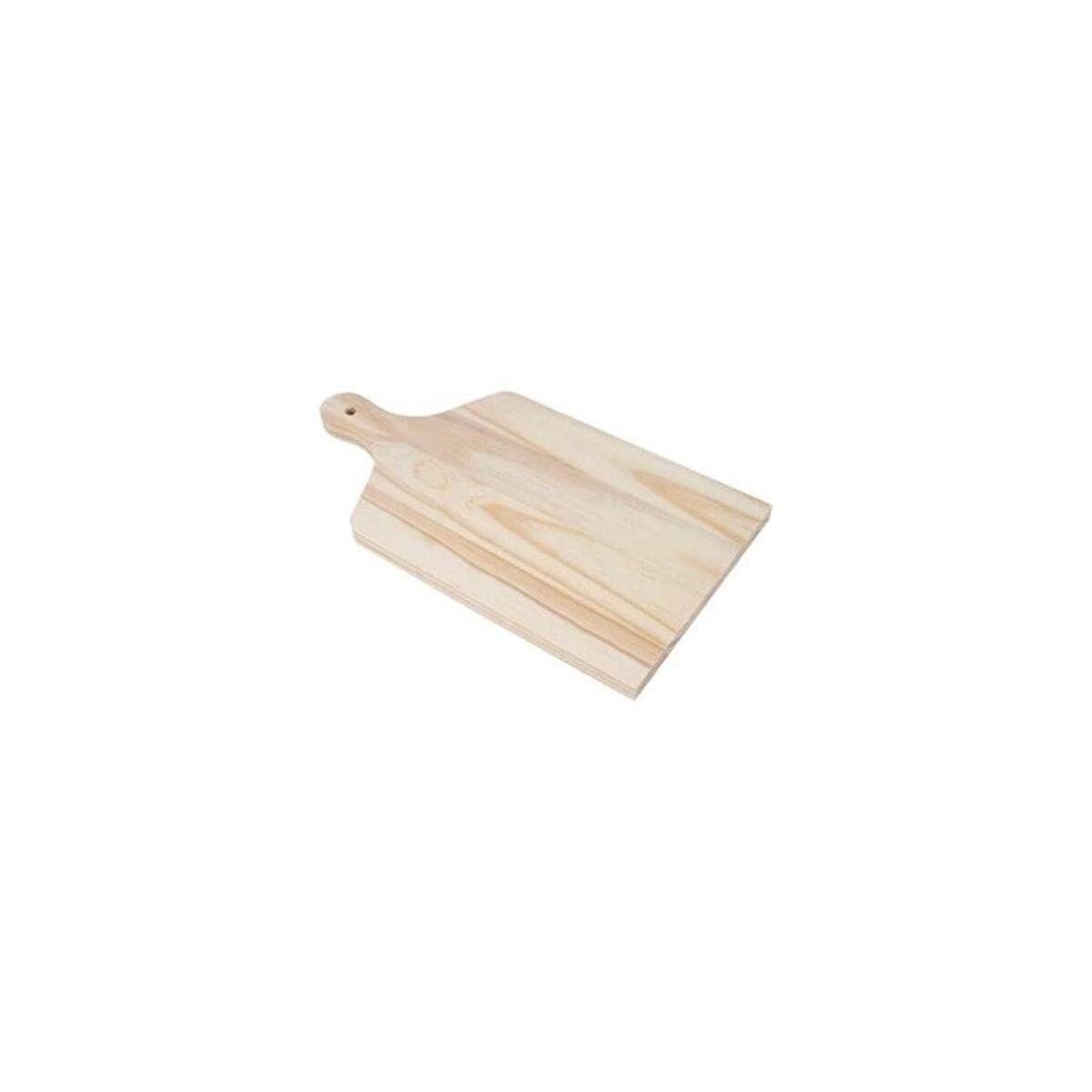 Tábua de Carne Pinus 40x19cm com Cabo - Atacado São Jorge