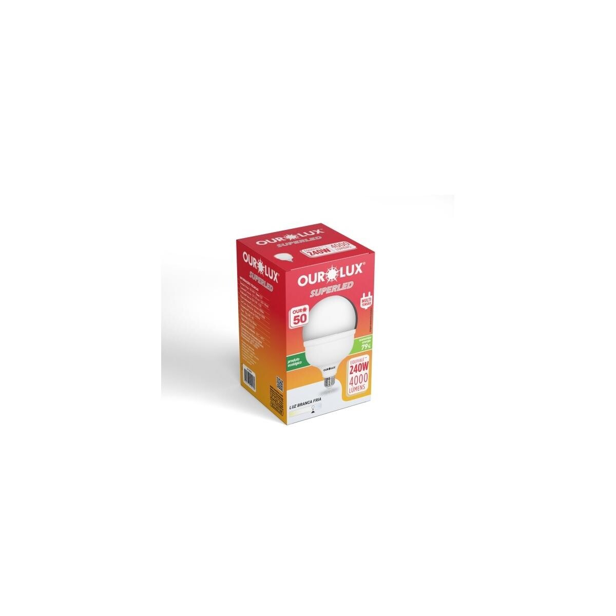 Lâmpada Led 50w 6500k Alta Potência Ourolux - Luz Branca Fria