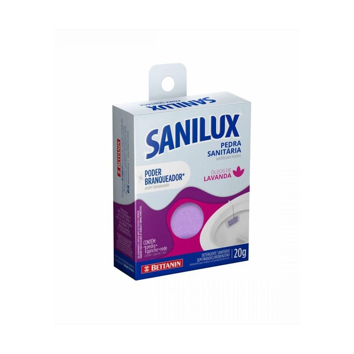 Detergente Sanitário Pedra óleos de Lavanda Sanilux 20g
