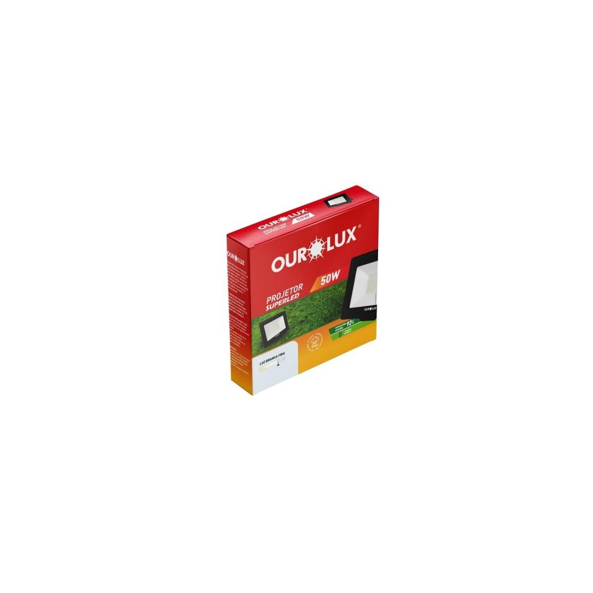 Refletor Led Slim 50w Bivolt 6500k Ourolux