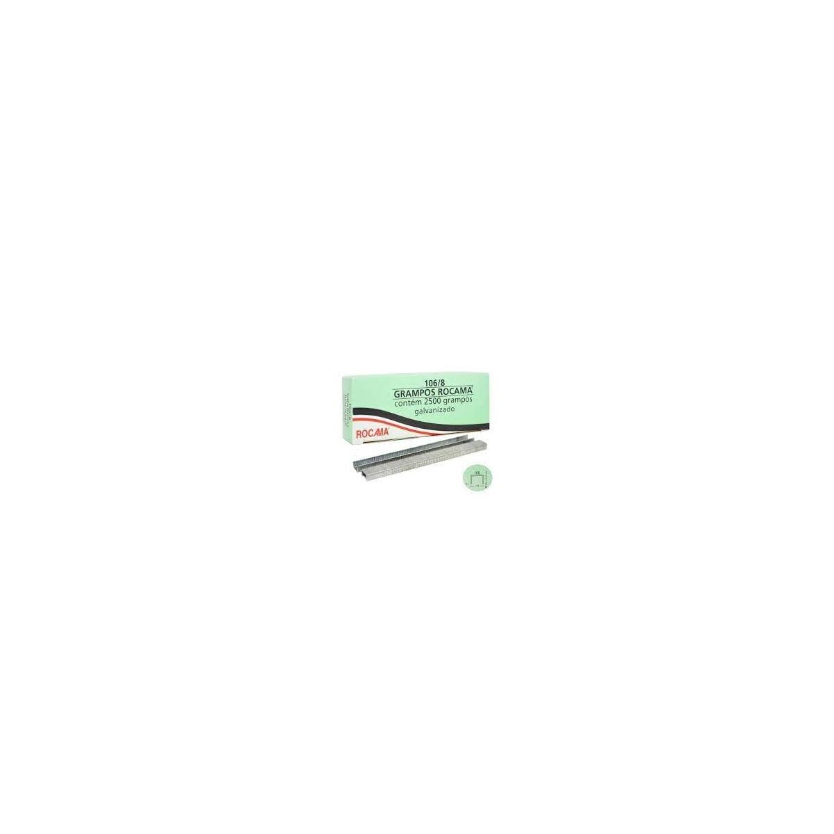 Grampo Rocama 106/8 para Tapeçaria e Marcenaria - 8mm Perna