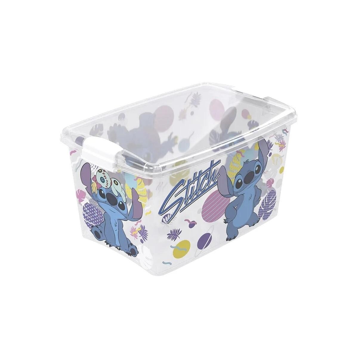Caixa Organizadora Decorativa Stitch 18,7l - Plástico Resistente