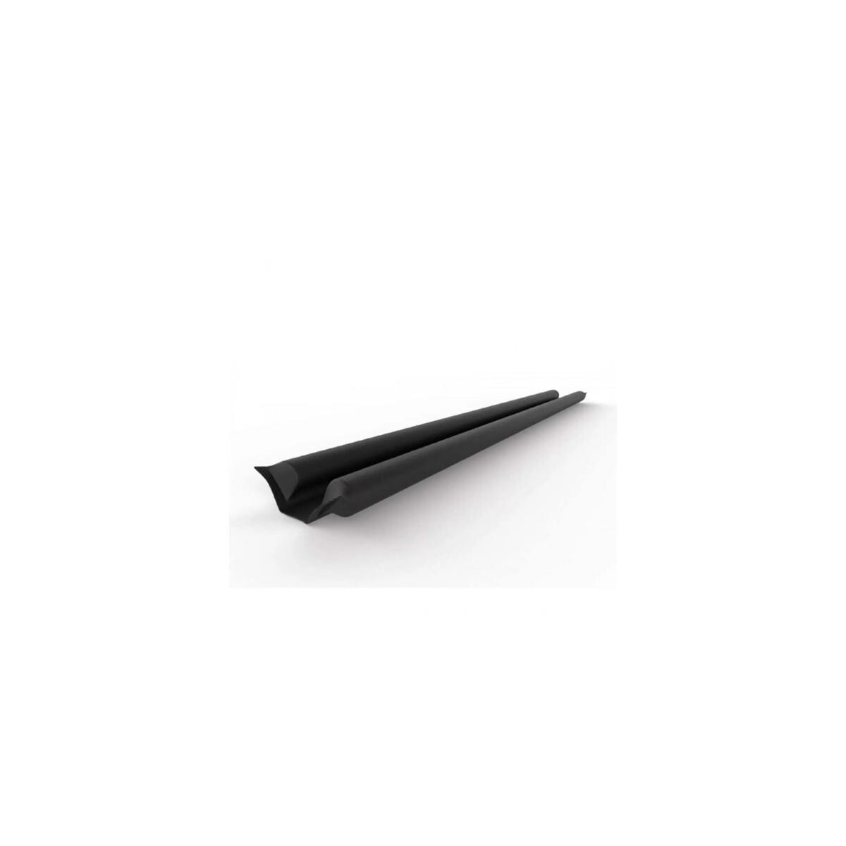 Veda Porta Rolinho Pvc Preto 80cm Impermeável Vedação Adesiv