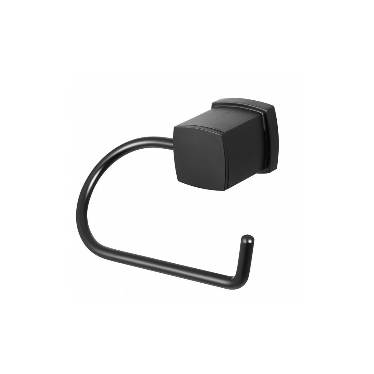 Porta Papel Higiênico Meber Block C38 Preto Matte