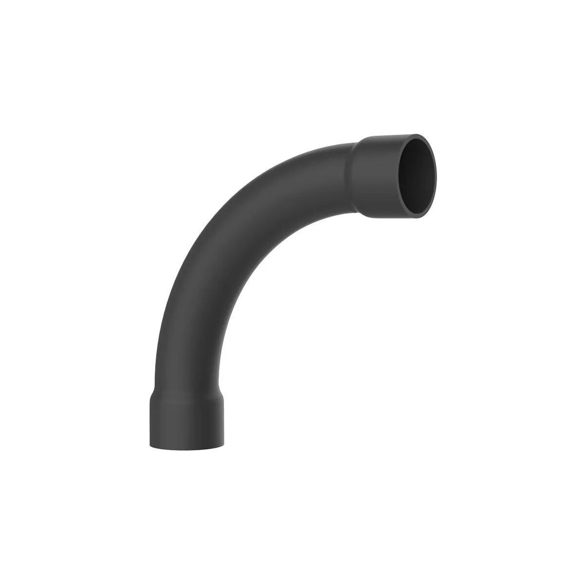 Curva 90 com Bolsa para Eletroduto Pvc Eletromax 1" Cinza
