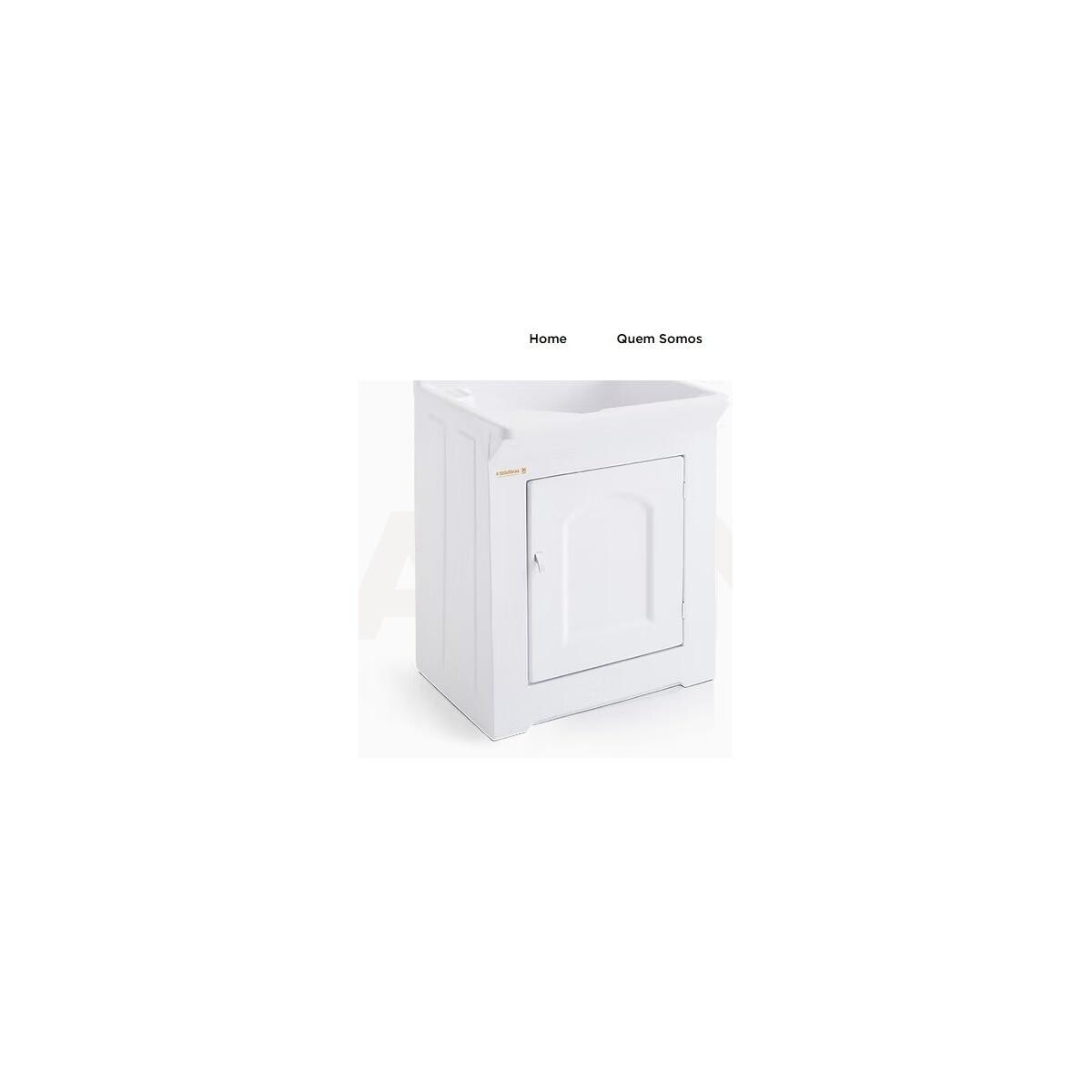 Tanque de Fibra Stilo Fibras Frontal 60 Litros Branco