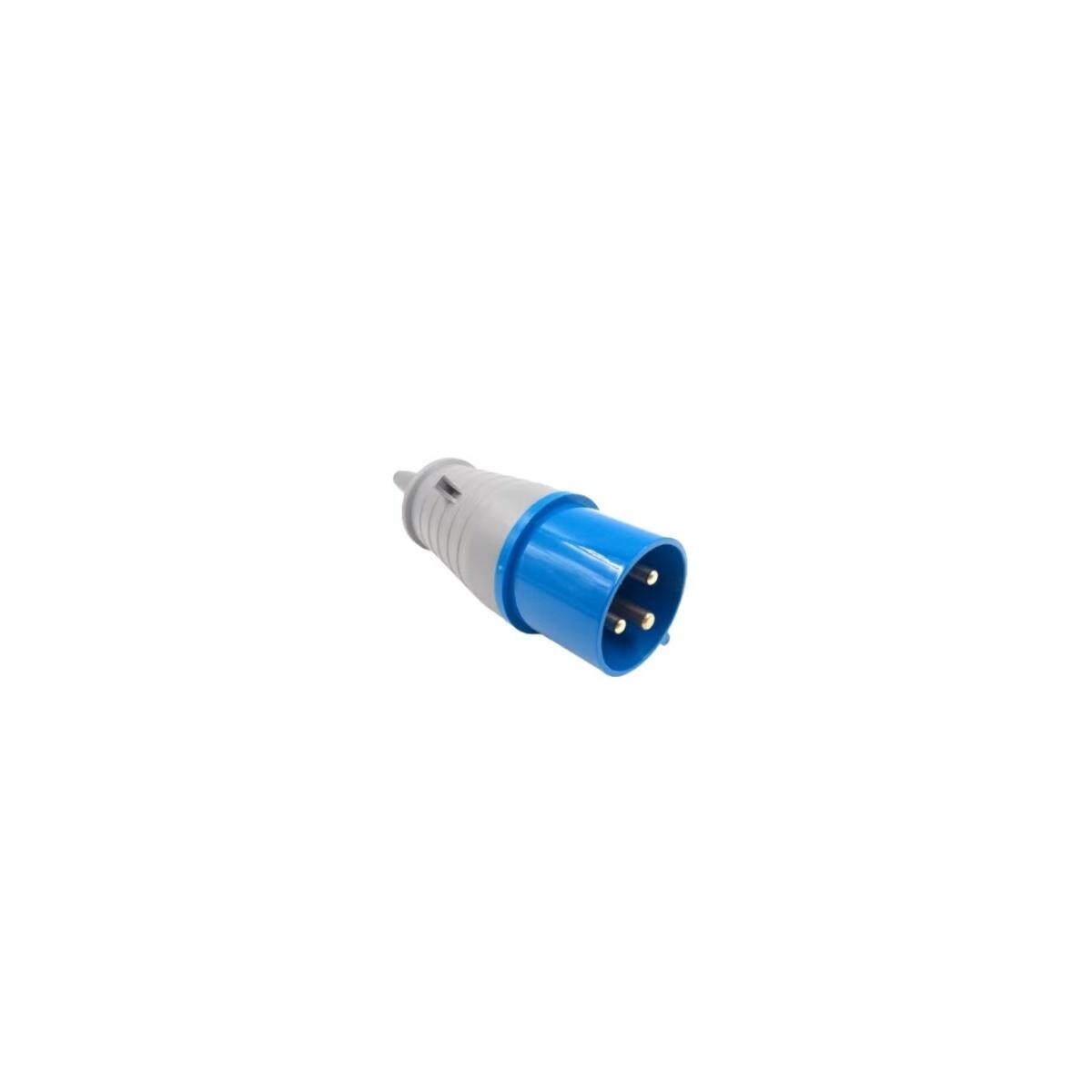 Plug 2p+t 32a Az 6h 220v Ip44 Soprano Cor Azul