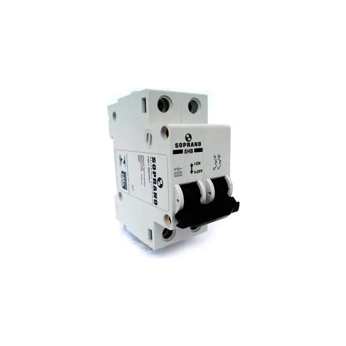 Disjuntor Bipolar 2x20a Soprano Branco