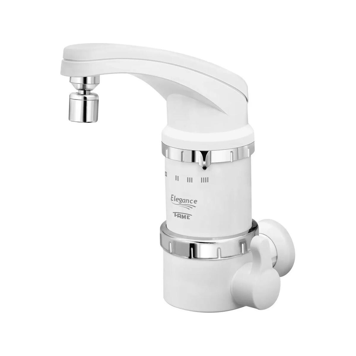Torneira Eletrônica Fame Elegance 4 Temperaturas Branca Parede 6800w