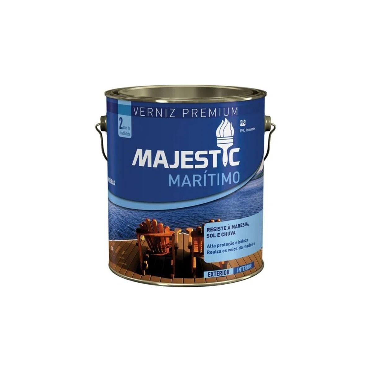 Verniz Marítimo Incolor Brilho Majestic 3,6l