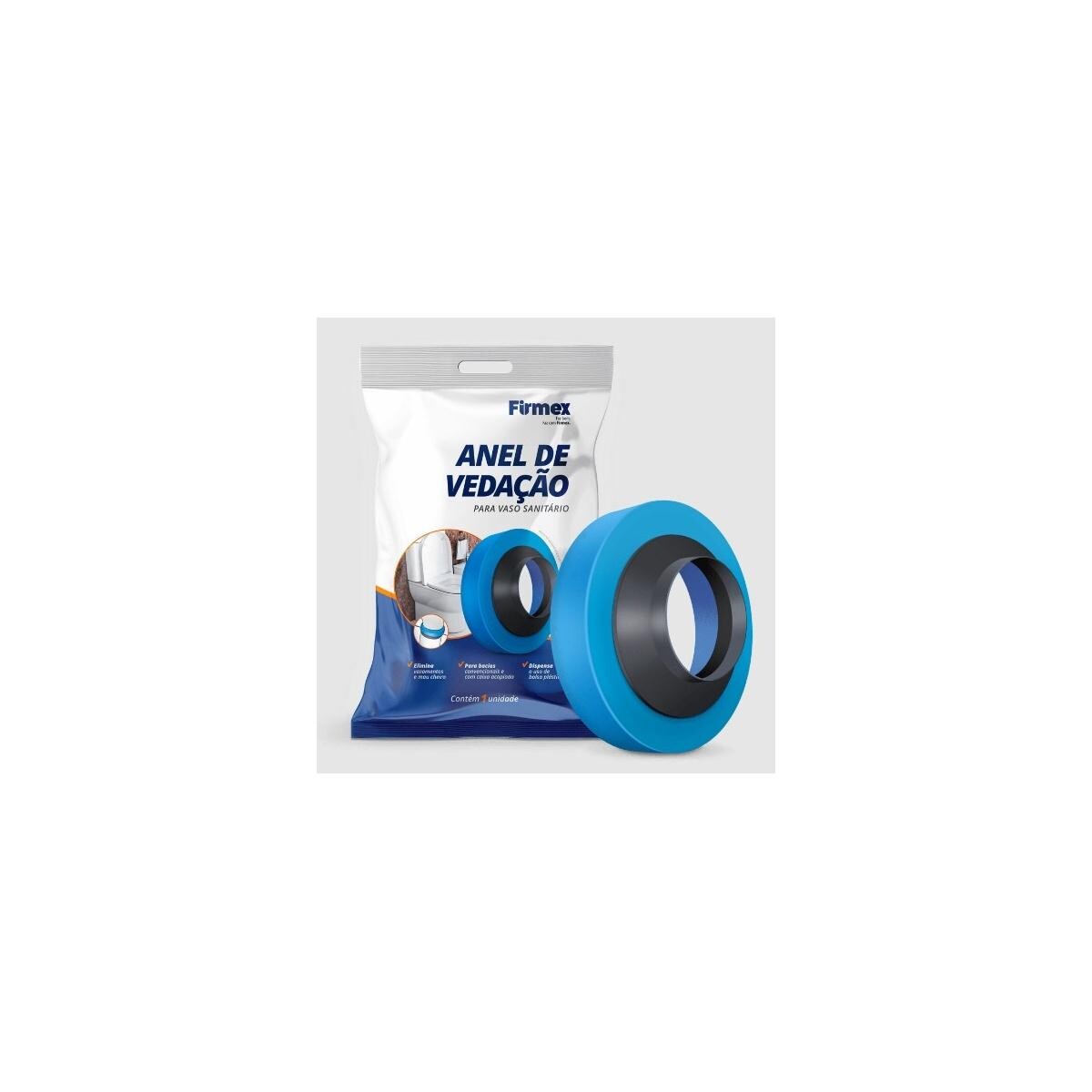 Anel de Vedação para Vaso Sanitário com Guia Firmex - Vedação Perfeita