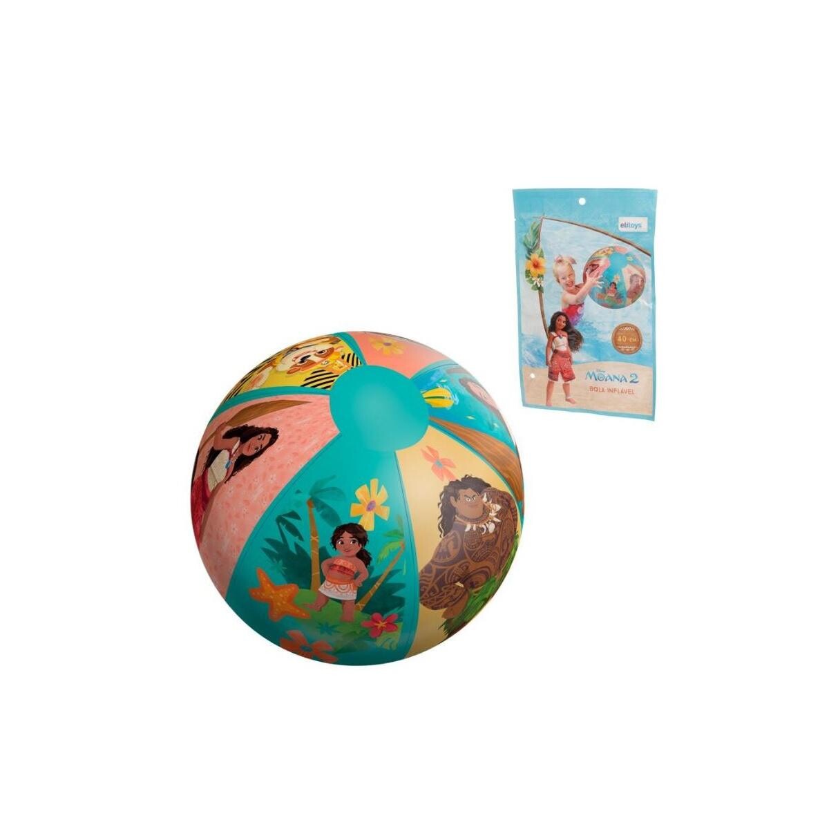 Bola Inflável Moana 40cm Infantil Praia Piscina