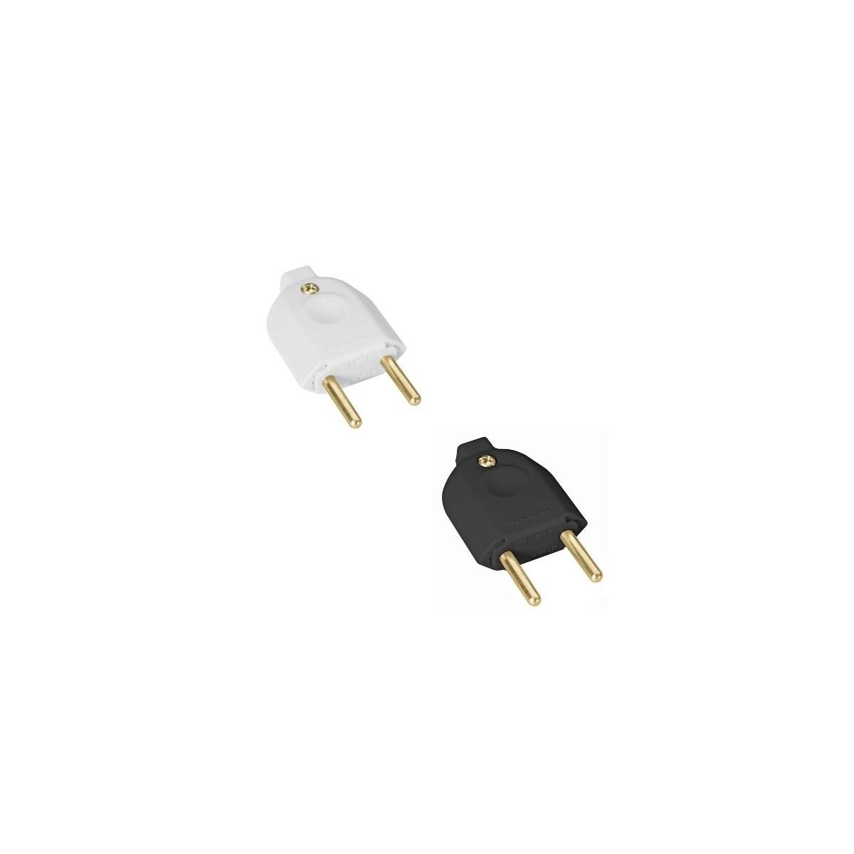 Plug Macho 2p 10a/250v Preto Tramontina para Instalações Elétricas