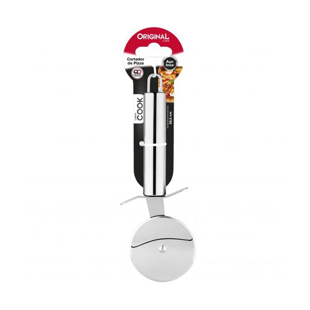 Carretilha Cortador Pizza Massas Aço Inox Line Sl0550 20.5cm