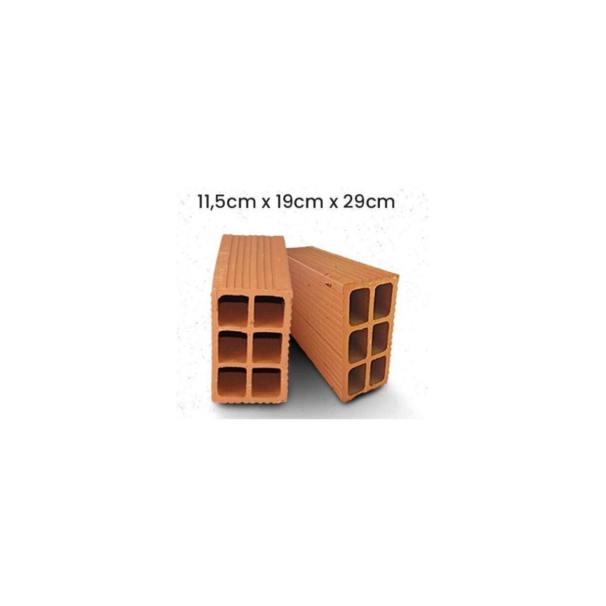 Tijolo Imperial 6 Furos 11,5x19x29 Cm | Alta Resistência
