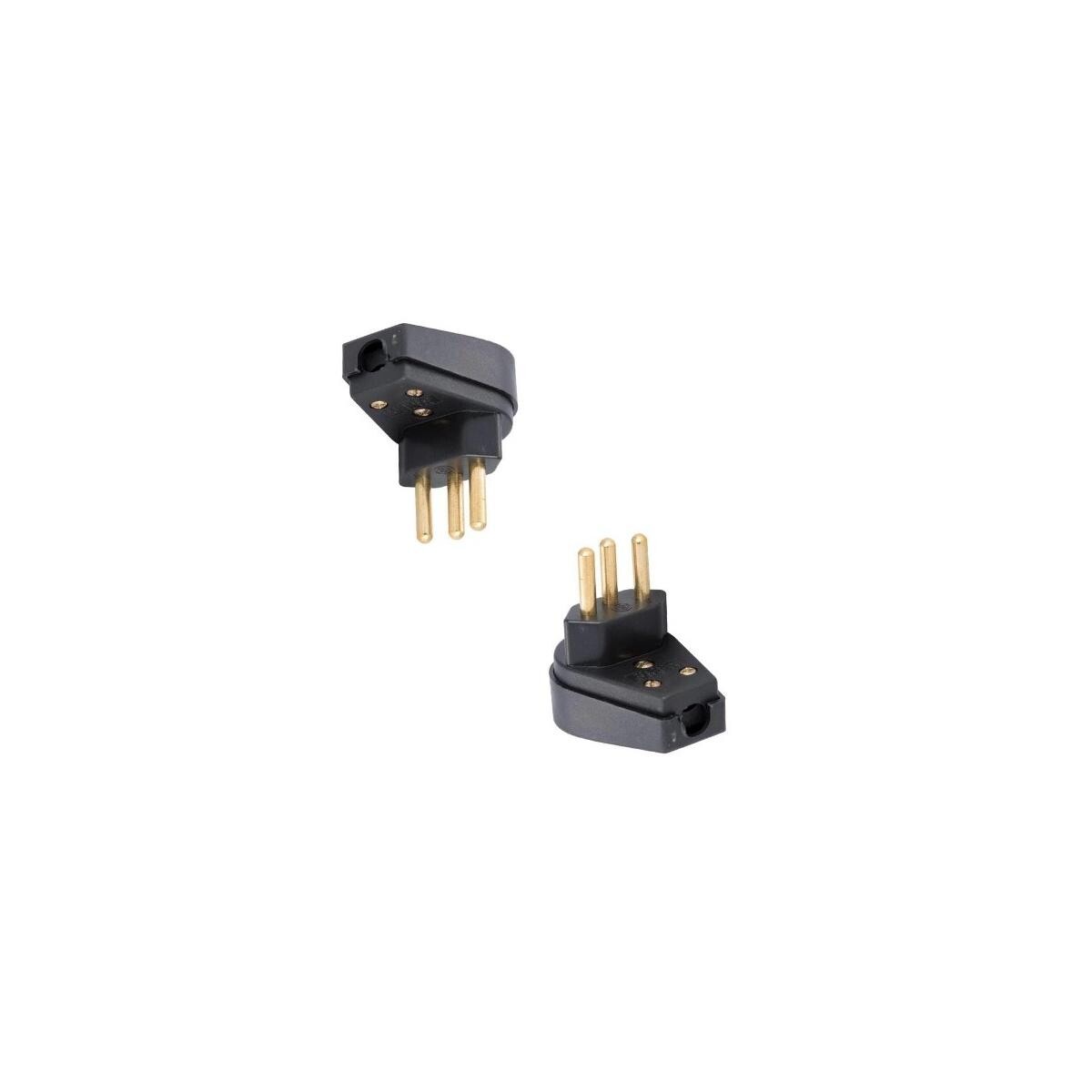 Plug Elétrico Tramontina 2p+t 20a Preto - Padrão Triângulo