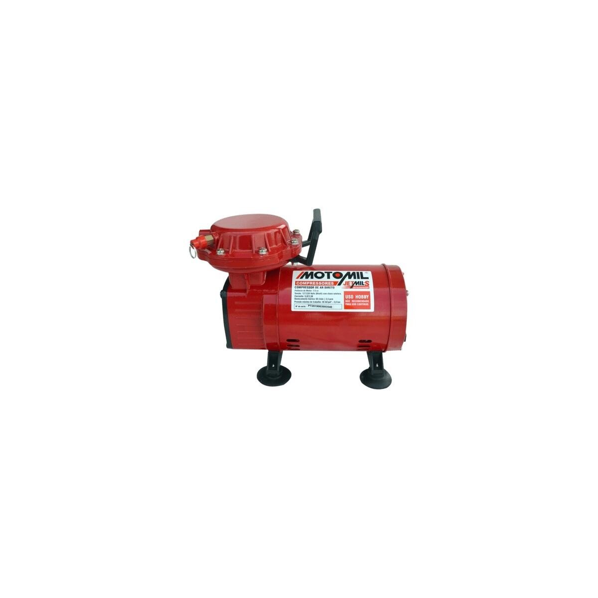 Compressor Jetmil Motomil Hobby 1,3 Cv 220v Elétrico