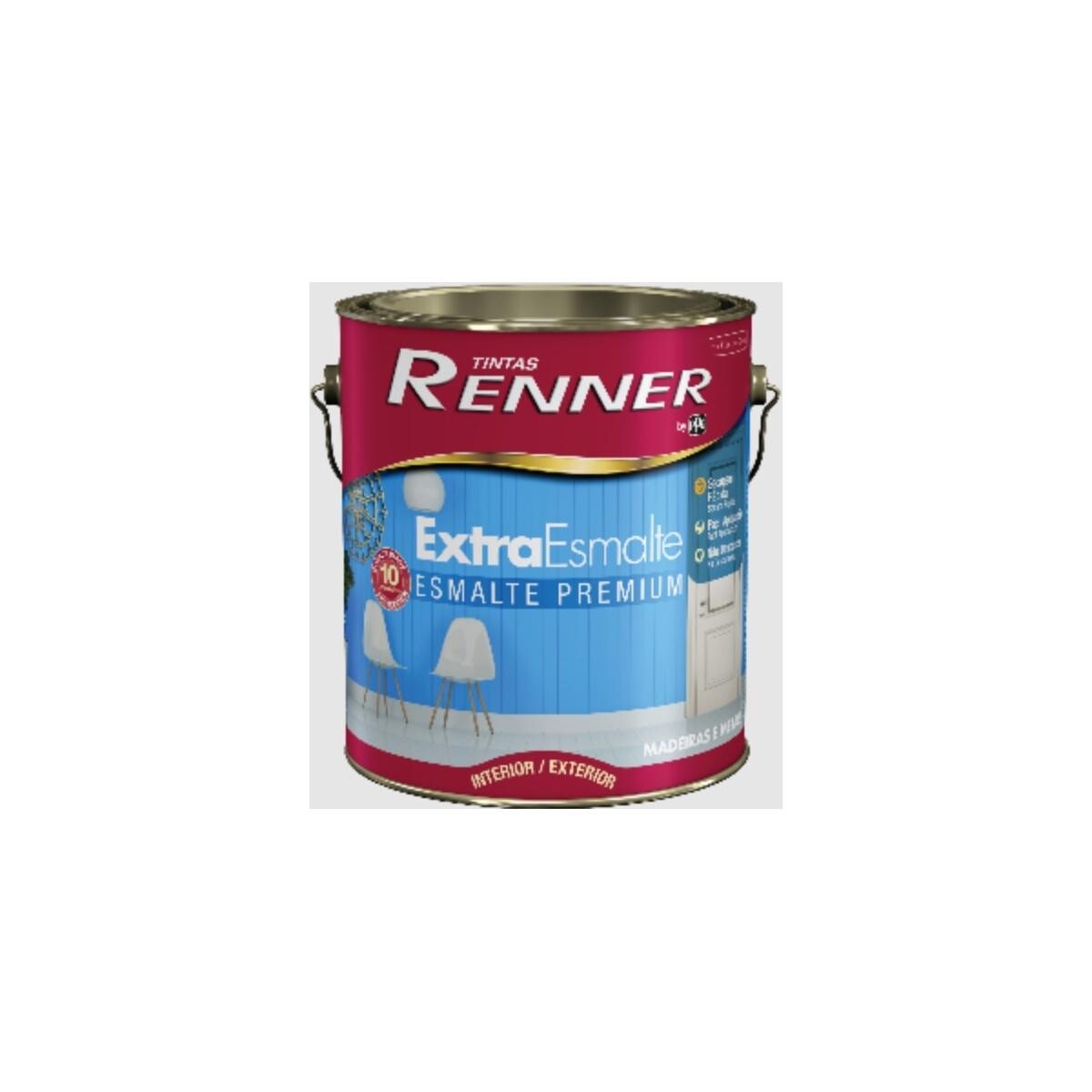 Tinta Esmalte Brilhante Renner Premium para Metais e Madeira