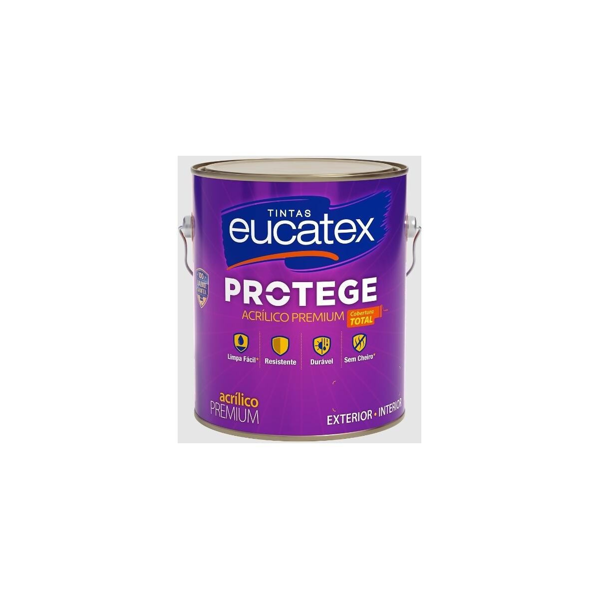 Tinta Acrílica Eucatex Protege 3,6l Branco Fosco