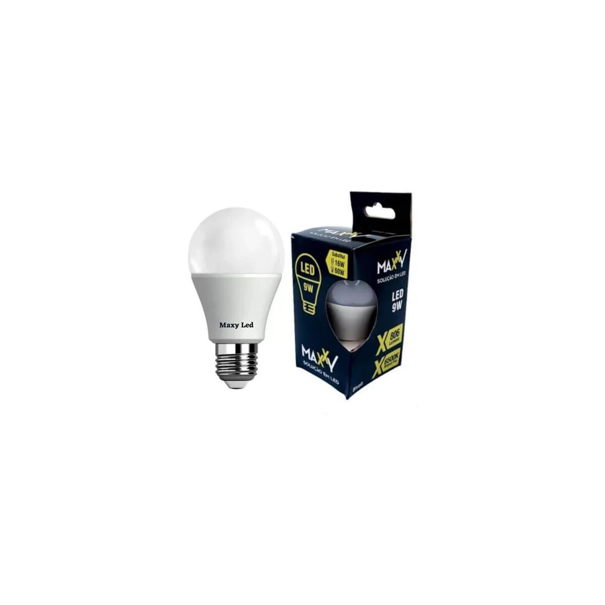 Kit de Lâmpadas Led Maxxy 9w Branco Frio 6500k E27 com 10 Un