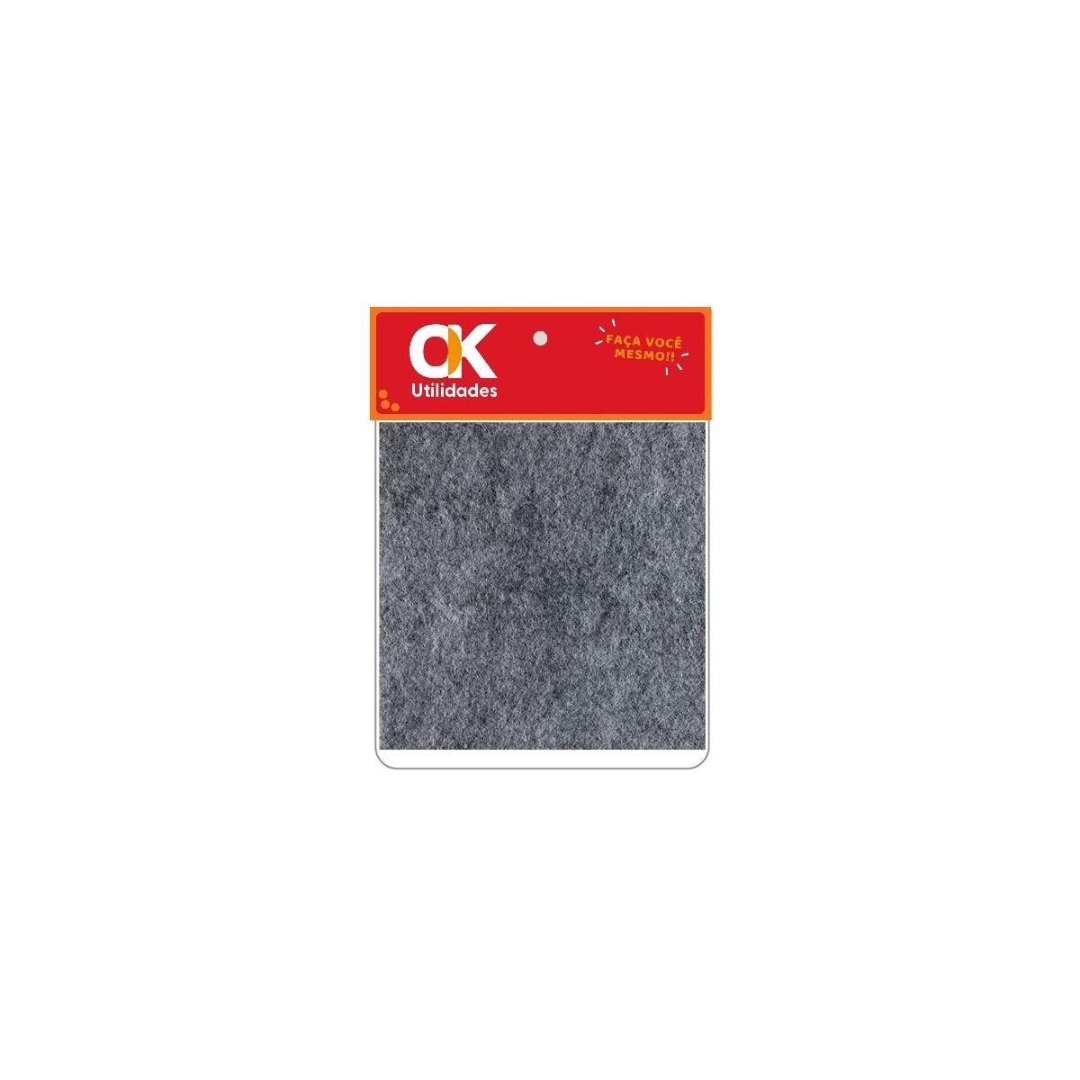 Feltro Quadrado 100x100x2mm Ok Utilidades Protetor de Móveis