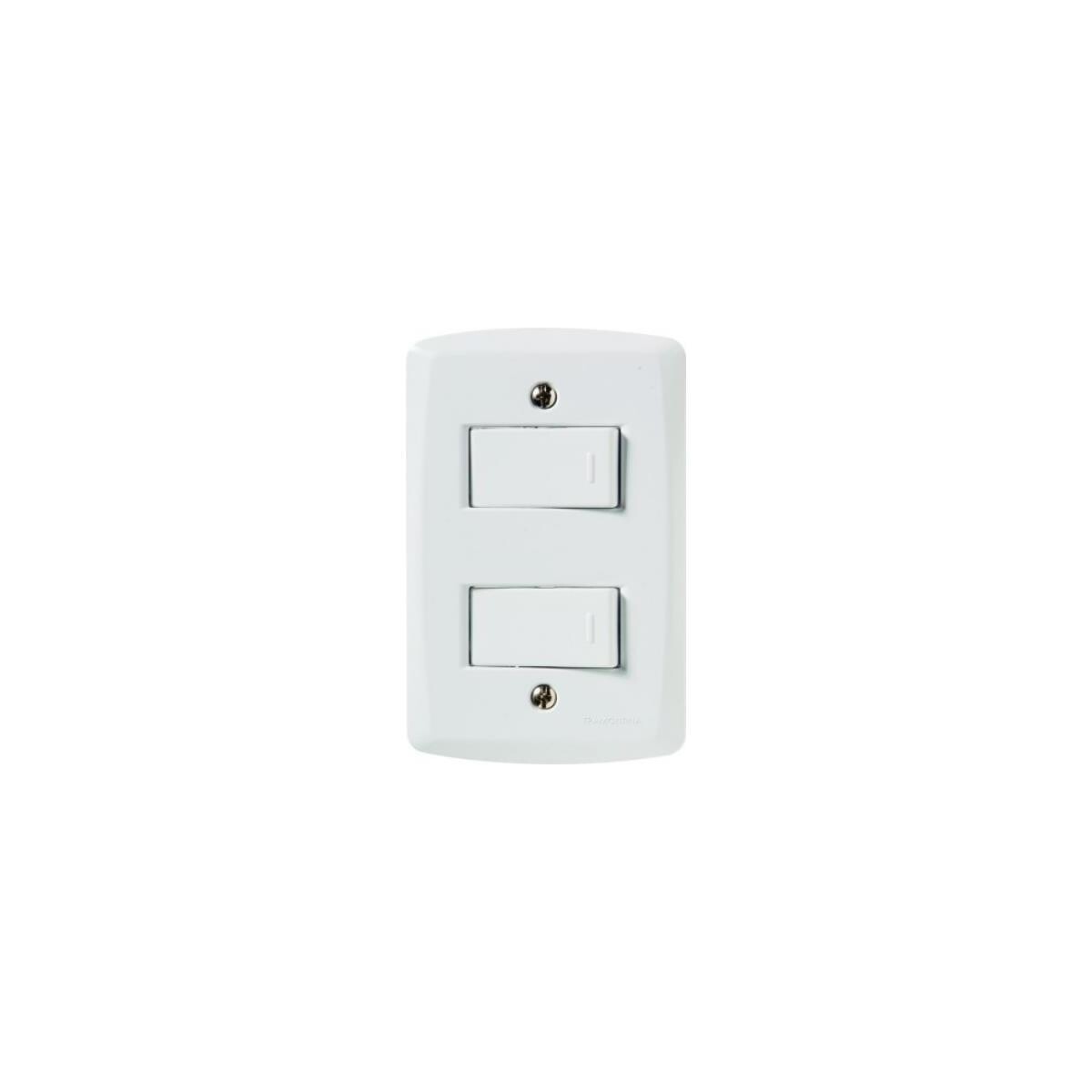 Interruptor 2 Teclas 10a Tramontina Lux2