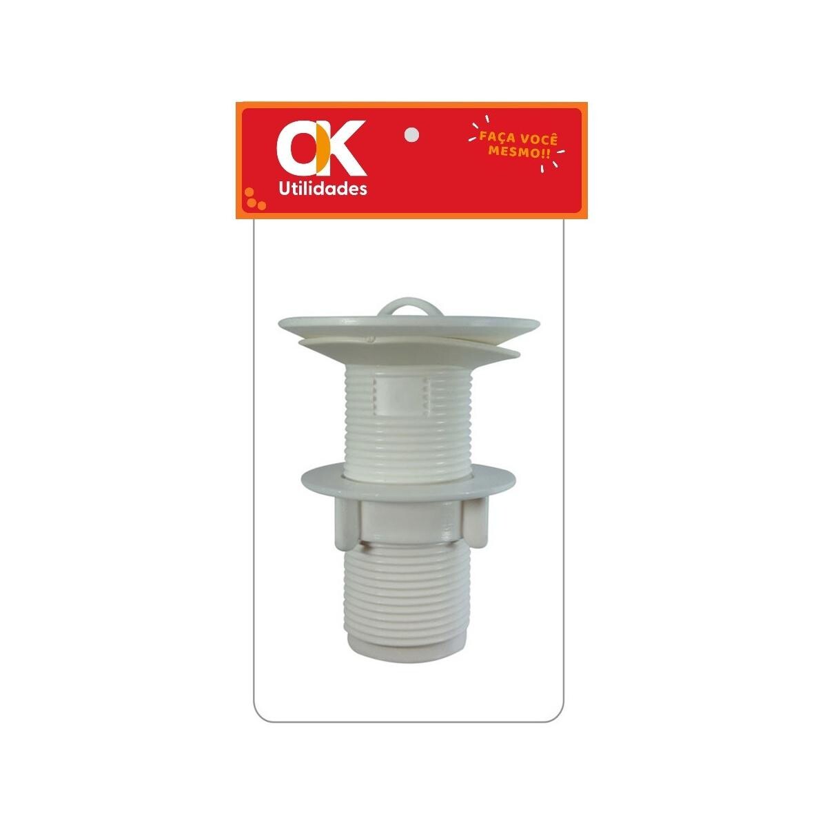 Válvula Pvc para Lavatório Sem Ladrão Ok Utilidades - Durabilidade