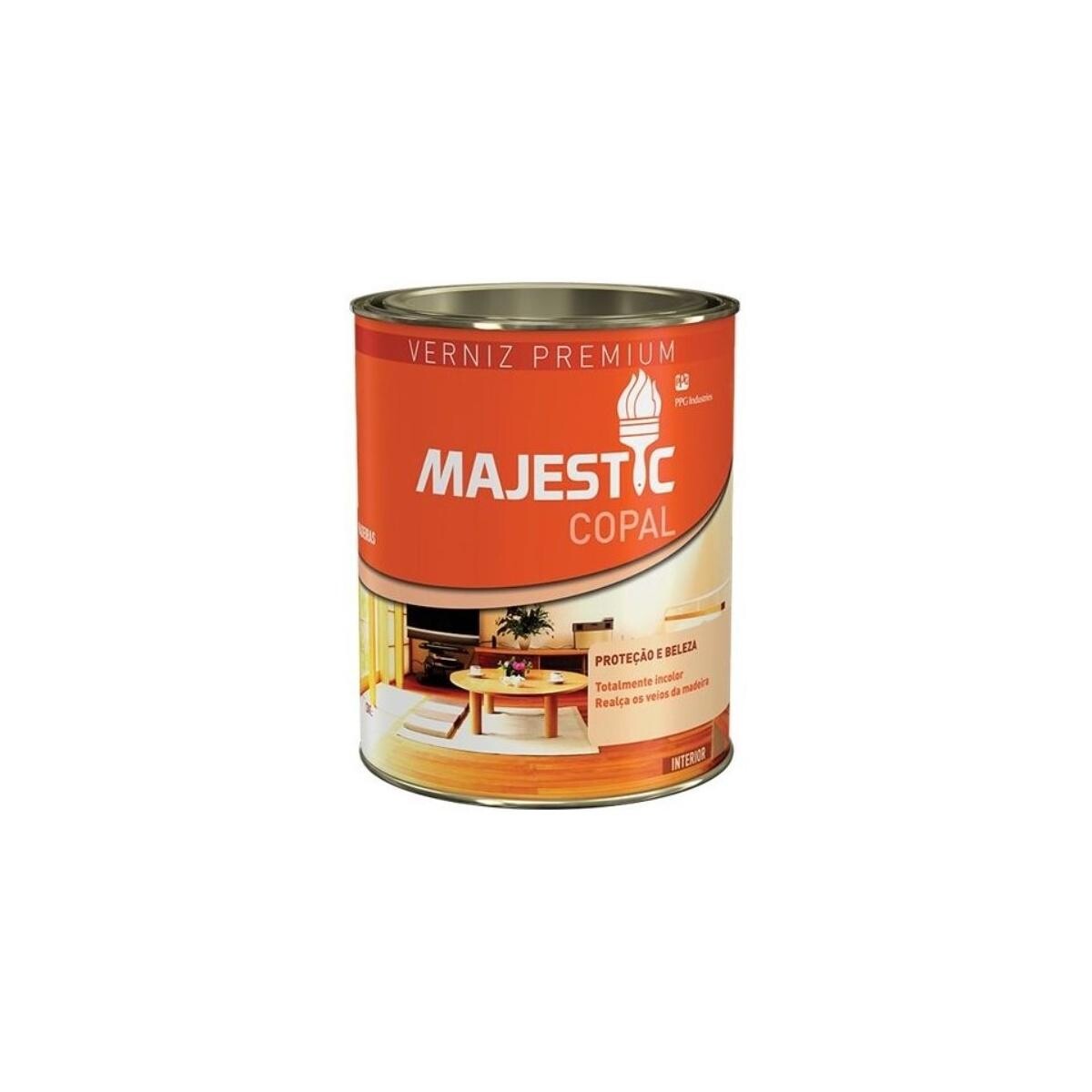 Verniz Copal Majestic Brilho Incolor 0,9l para Madeira