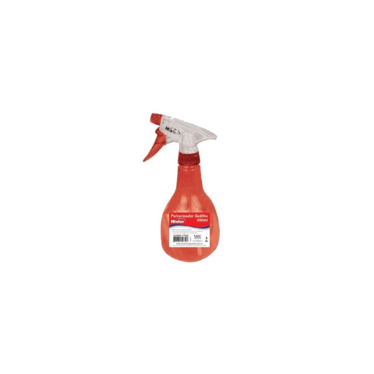 Pulverizador Gatilho Mister 650ml Multiuso Durável