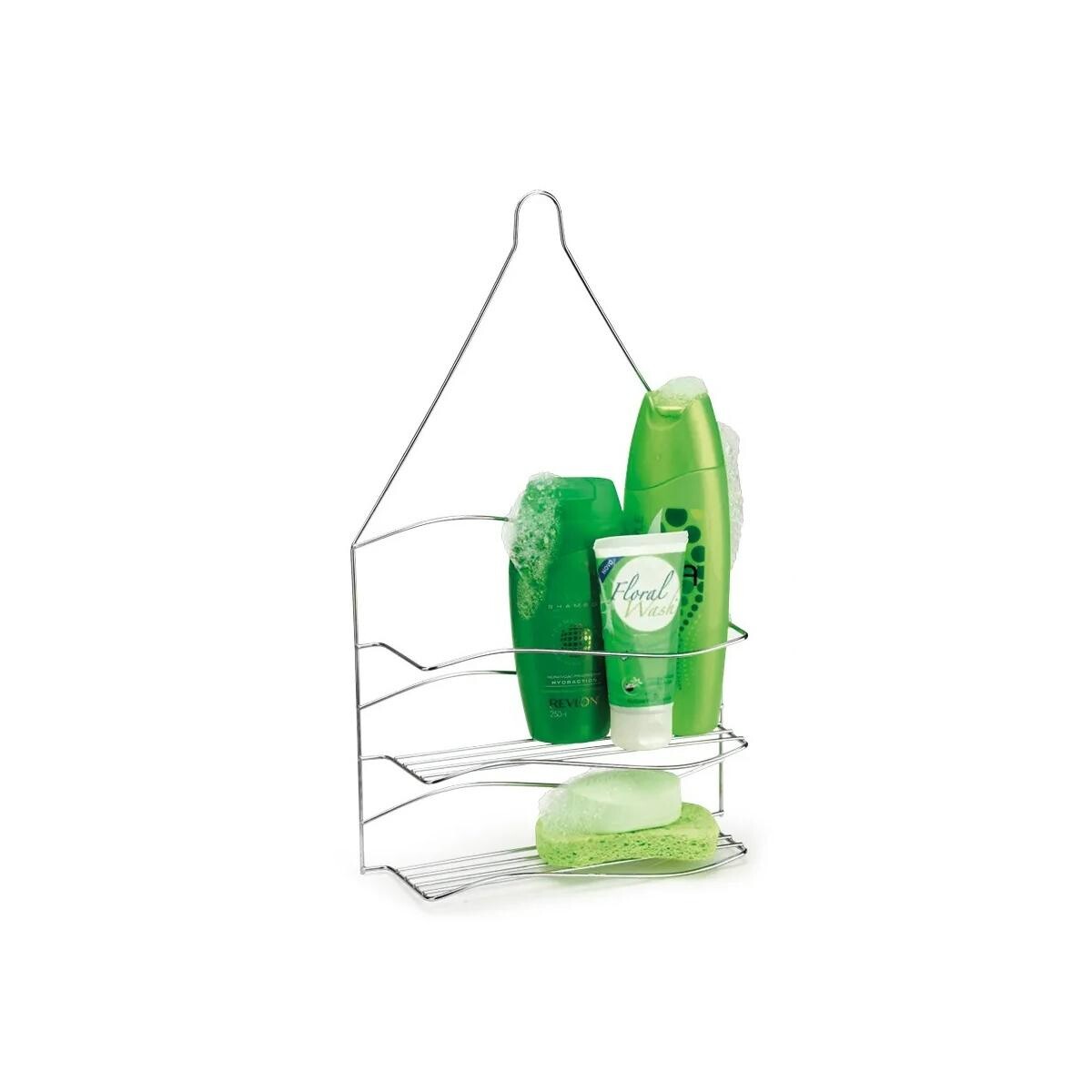 Cesto Duplo Shampoo Pendurar Cromado - Prat/p