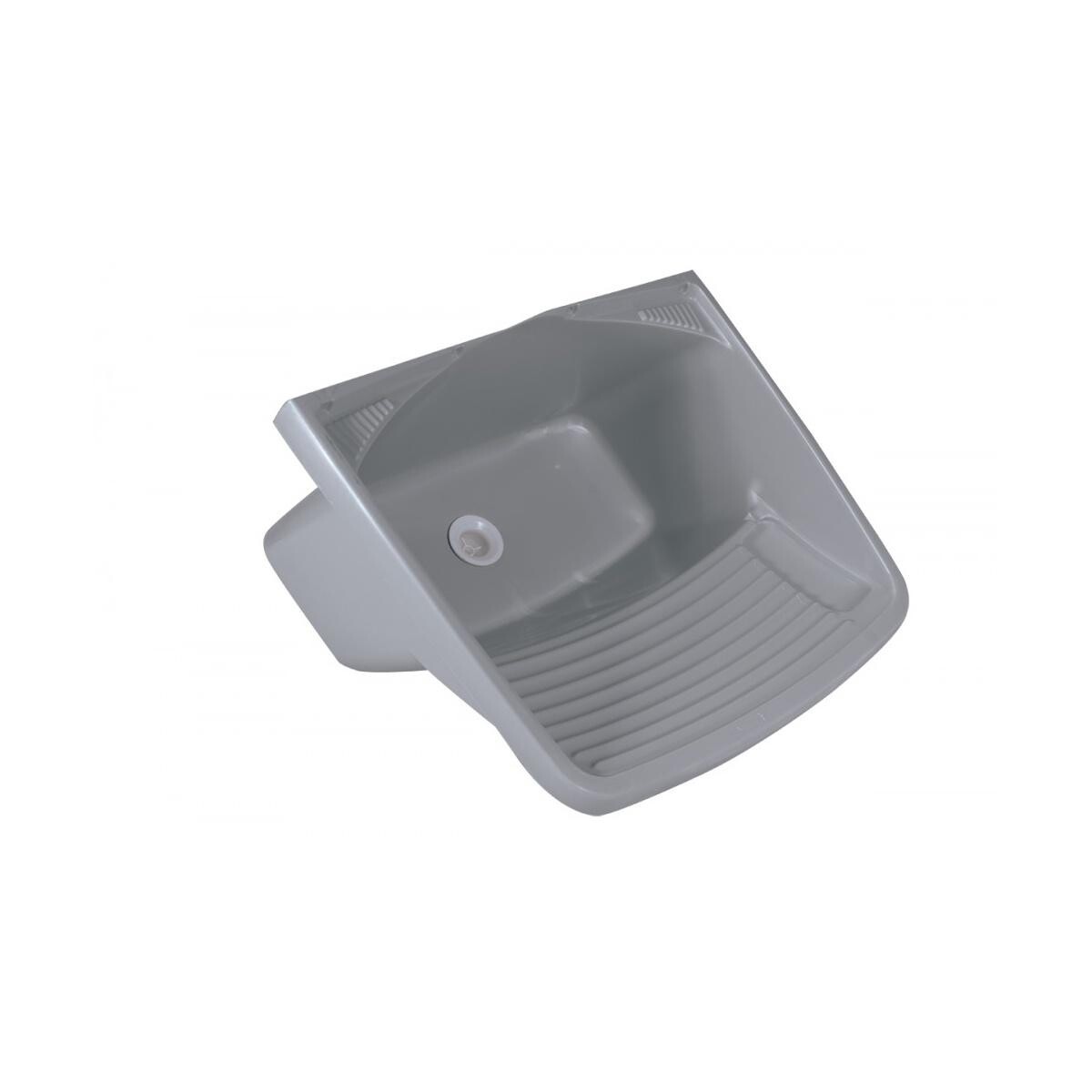 Tanque Pvc 24l Metasul para Lavanderia Cinza Claro