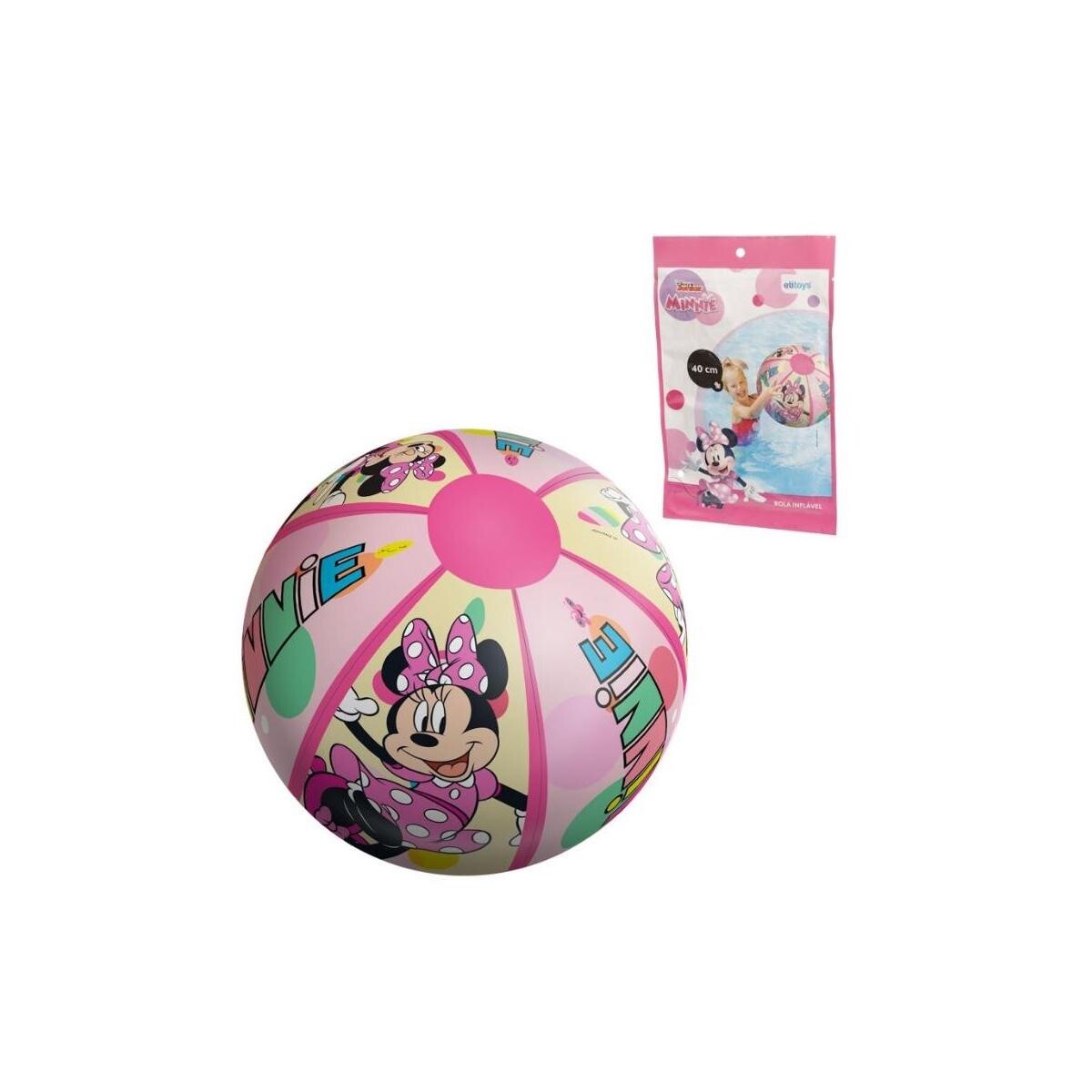 Bola Inflável Minnie 40cm - Brinquedo Infantil Resistente
