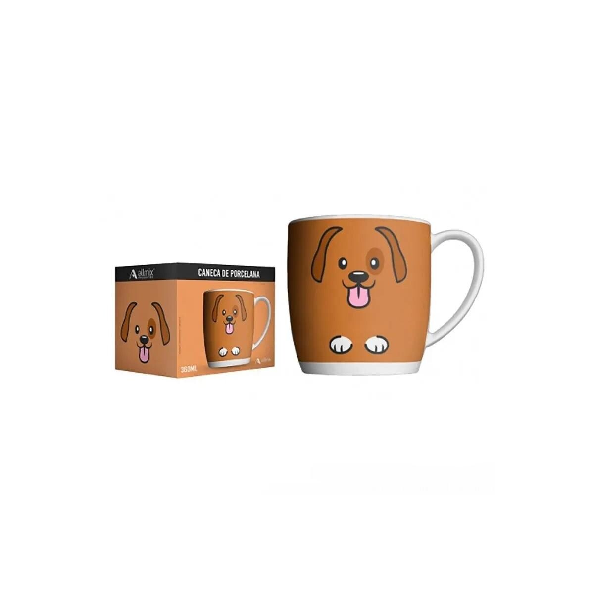 Caneca de Porcelana 300ml Dog Allmix Estampa Exclusiva