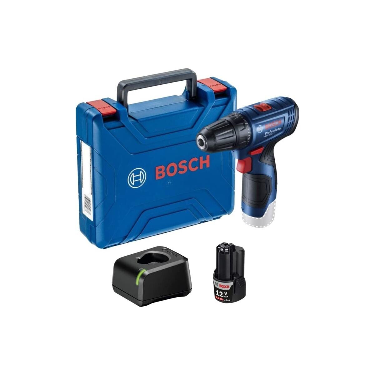 Parafusadeira Furadeira Bosch Gsr 120-li 12v Bateria Li-ion Maleta