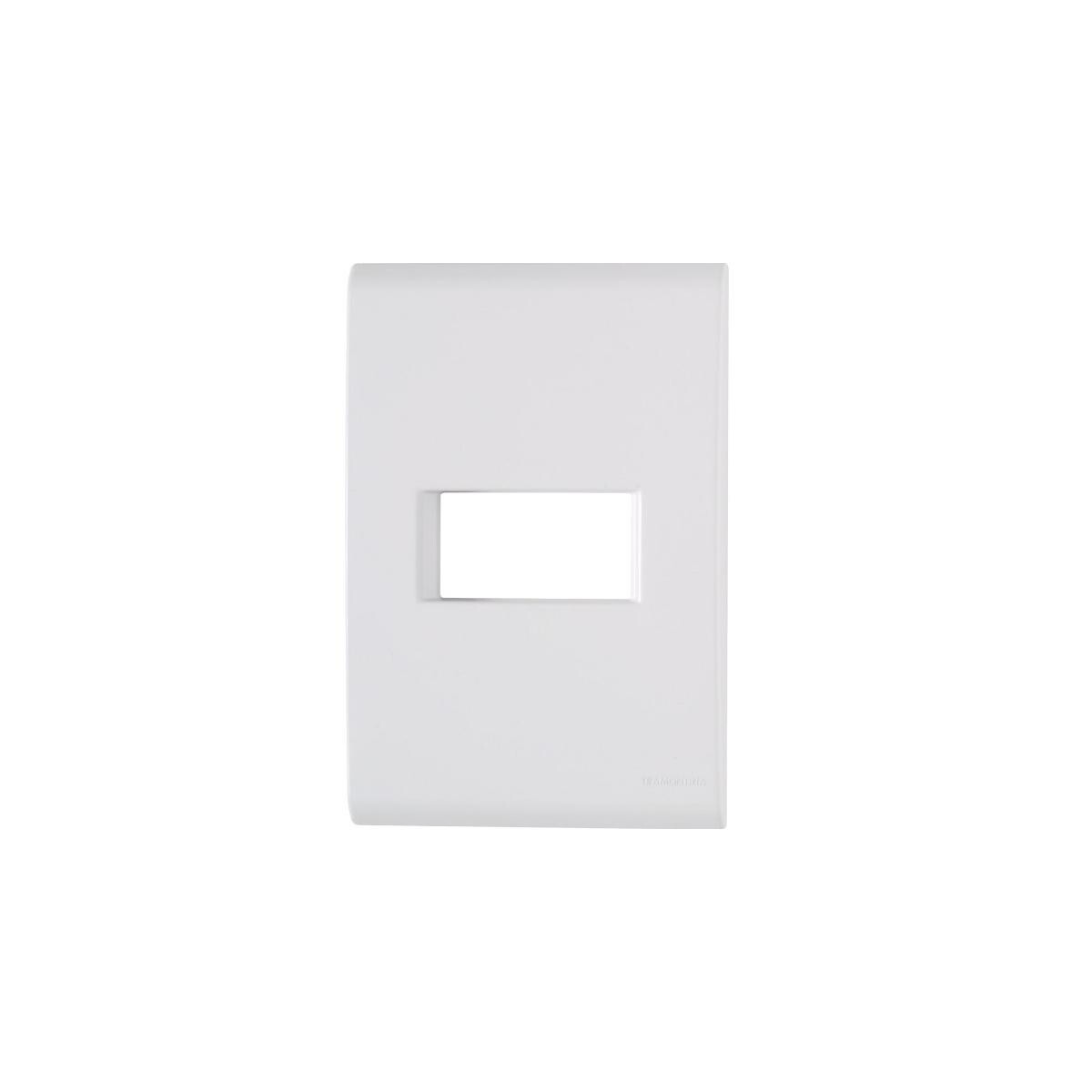 Placa 1 Posto 4x2 Horizontal Tramontina Liz Branca