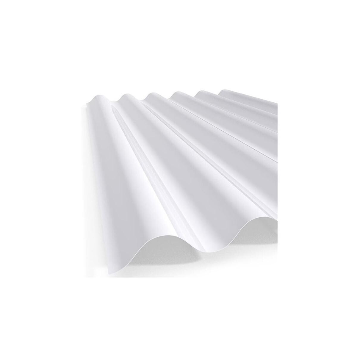 Telha Fibra Branca Leitosa 244x110 | Durável e Resistente