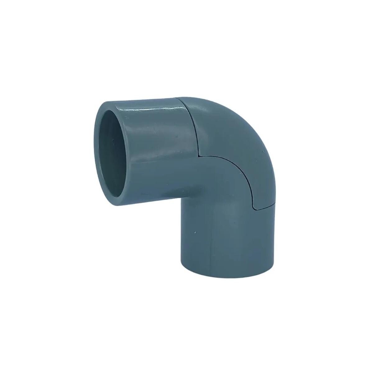 Joelho Pvc com Janela para Eletroduto 3m Eletromax 1/2" Cinza